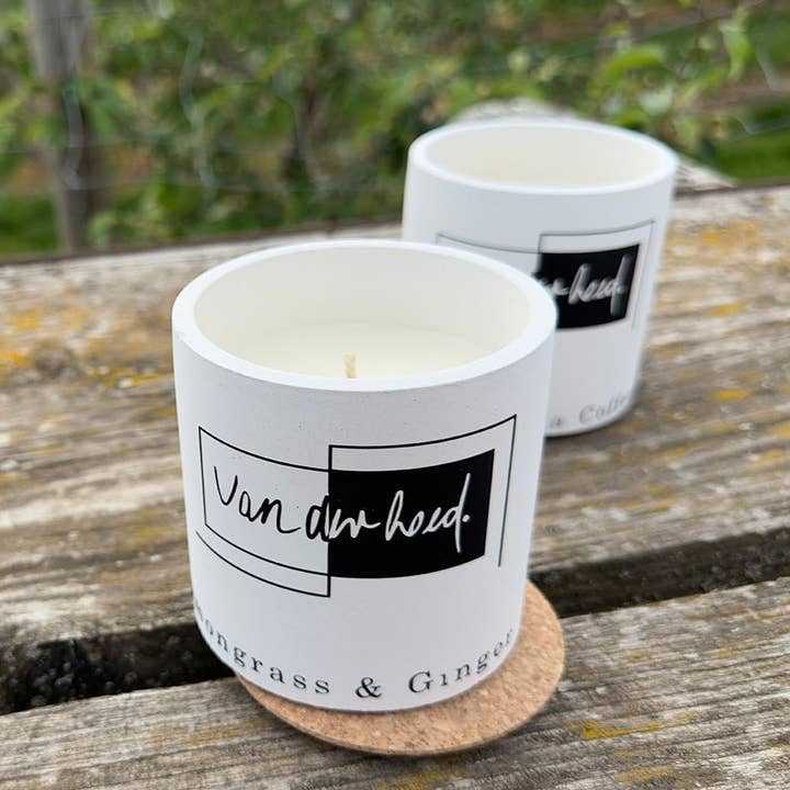 Van der hoed - Wholesale Jar/Filled Candle - Lemongrass & Ginger scented candle, 100% handmade3