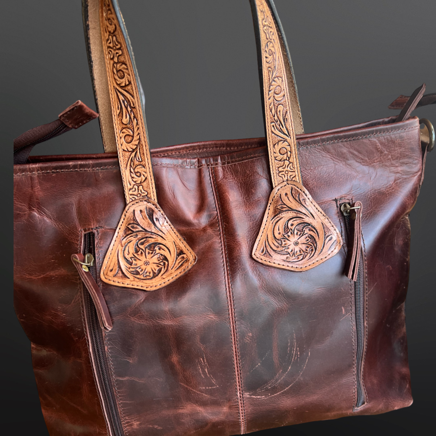 Westrian International - Wholesale Tote Bag - Women's - CLEARANCE - Long Fringe Cowhide Leather Handbag3