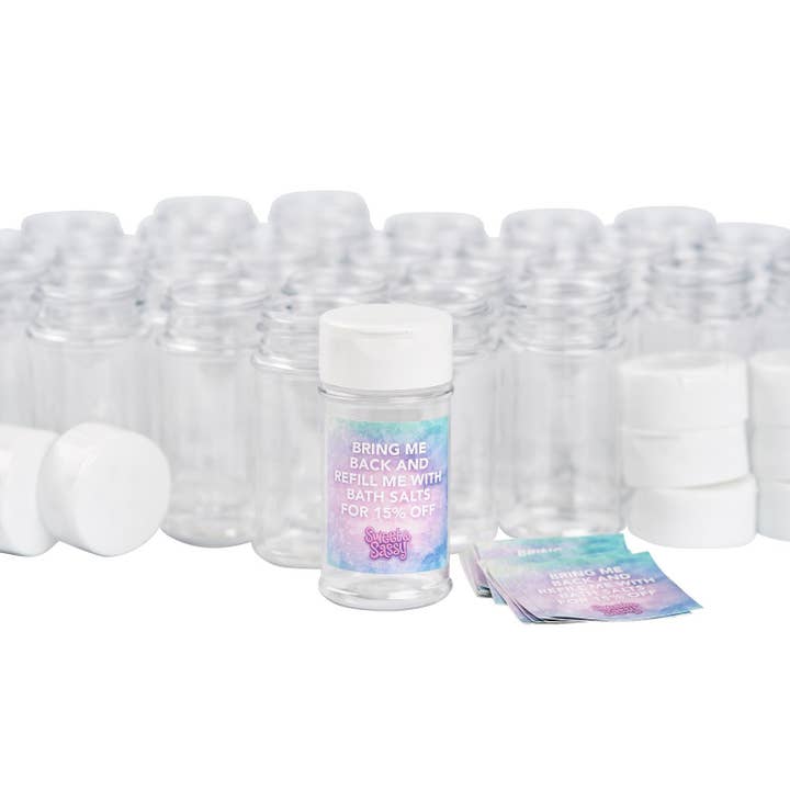 The Naked Bomb by Sweet & Sassy - Wholesale Jar - 100 - 3.5oz Empty Bath Salt Containers1