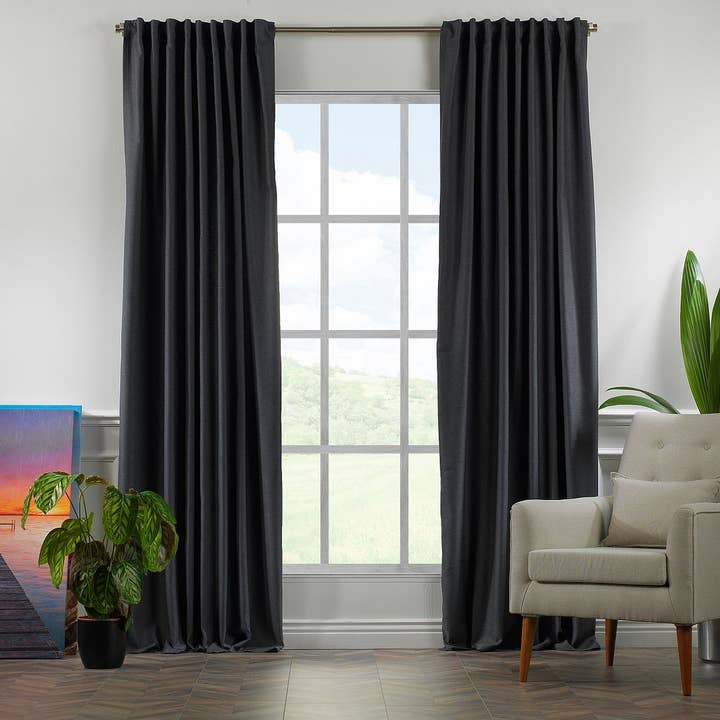 Bes Home Design – Engroshandel Gardin – Ekstra lang faux linned dekorativ tilpasset størrelse gardin31