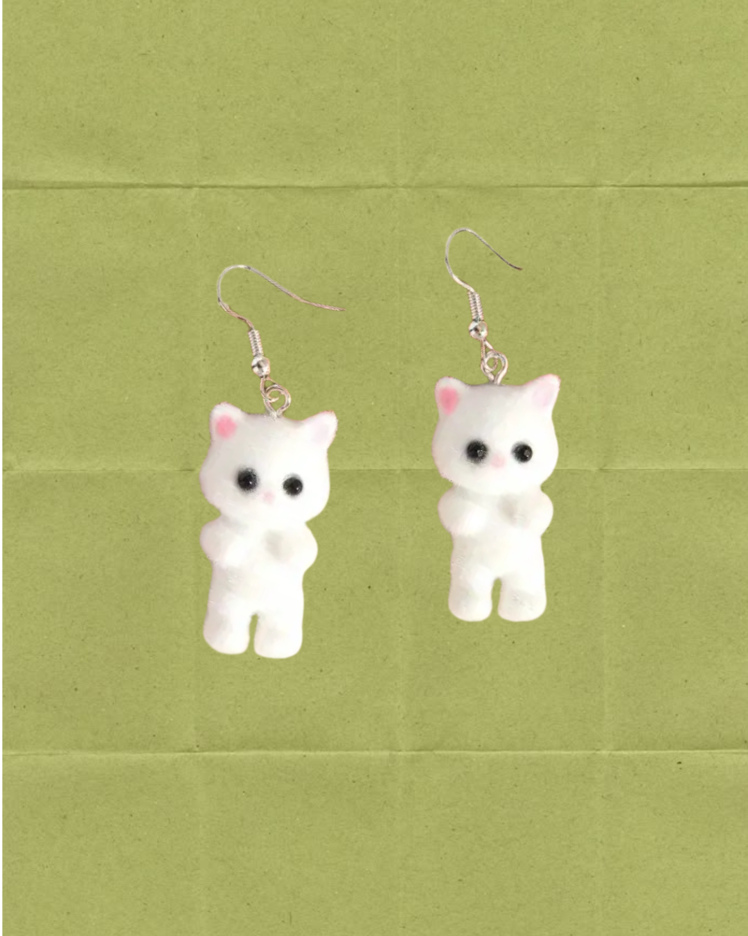 Random Calico Critter Cat Earrings: Cute Trinket Jewelry for wholesale on Faire3