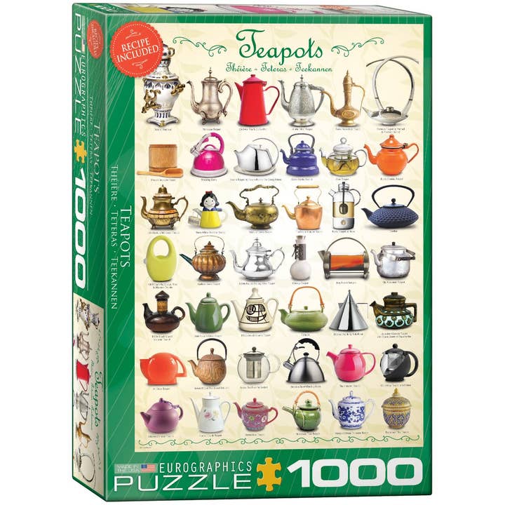 Teapots for wholesale by Eurographics Puzzles USA