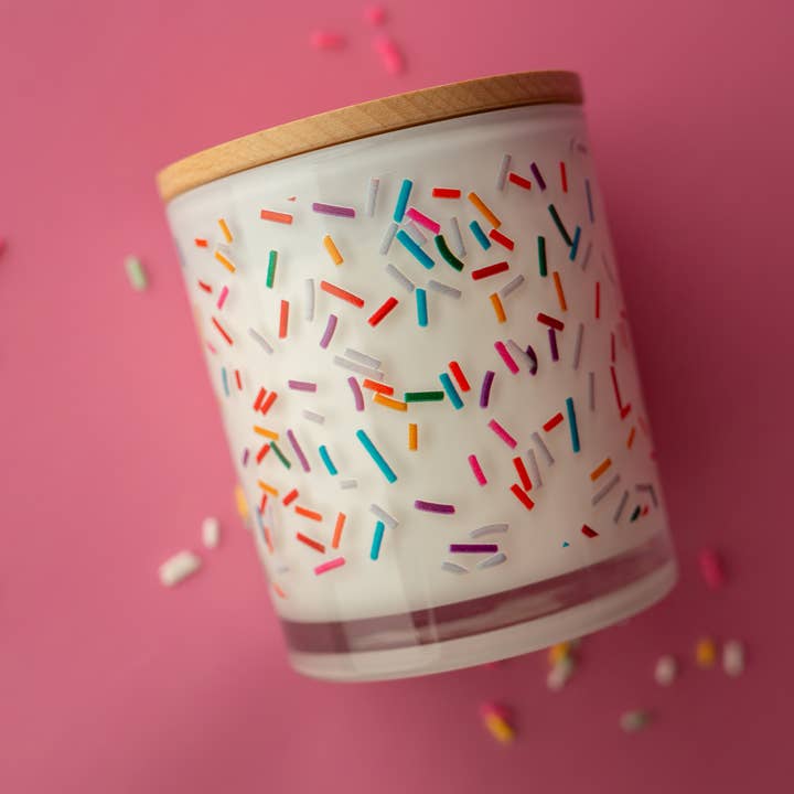 Unplug Soy Candles - Wholesale Jar/Filled Candle - Birthday Sprinkles Soy Candle1