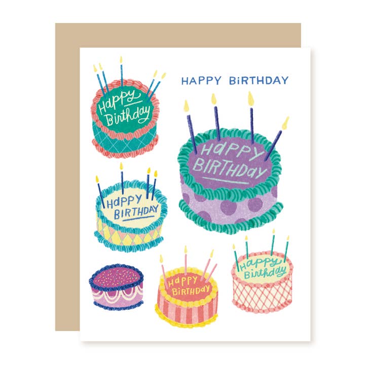 Cakes Birthday Card for wholesale by A Smyth Co