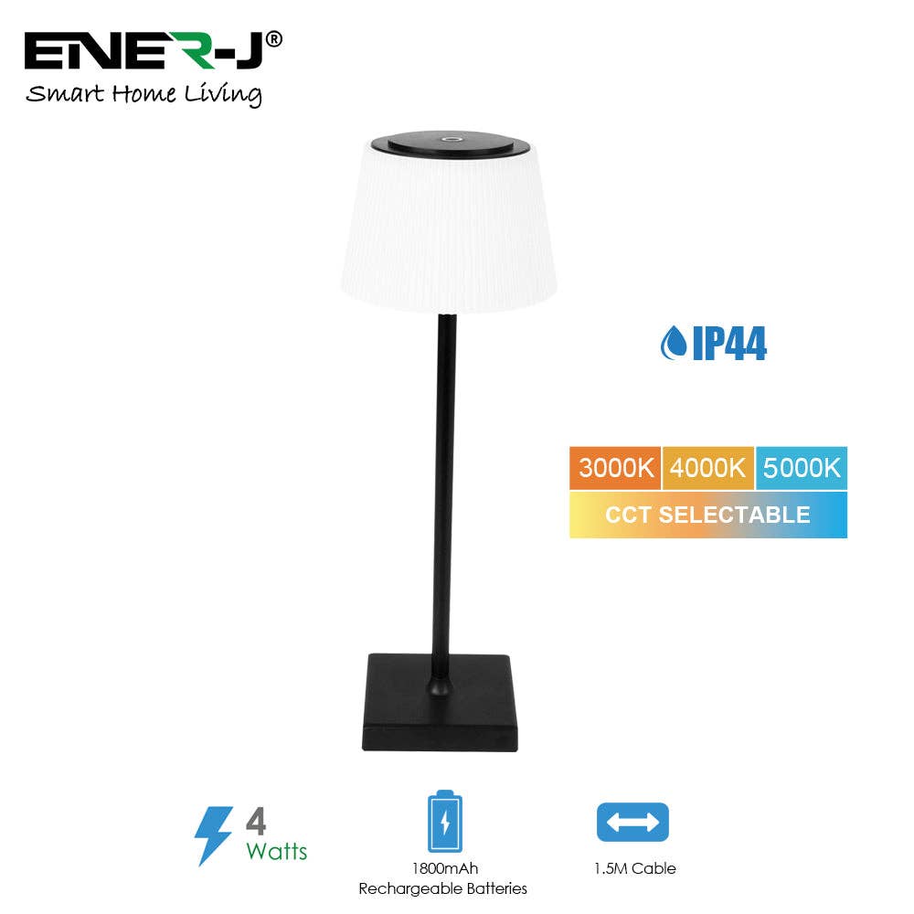 ENER-J – wholesale Accent/desk lamp – Rechargeable Wireless LED Desk Lamp, CCT & Dimm WH3