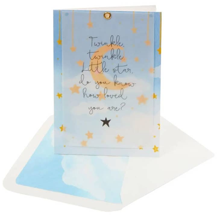 NIQUEA.D - Wholesale Baby Card - Twinkle Twinkle Moon Baby Card4