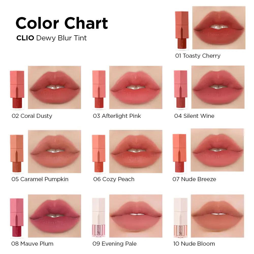 Best Beauty Group - Wholesale Lip Stain/Dye/Tint - CLIO Dewy Blur Lip Tint4