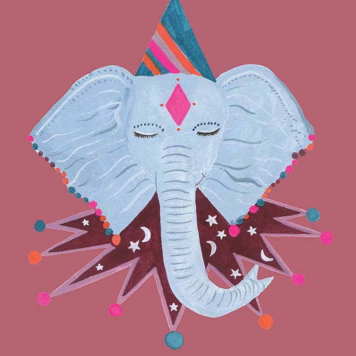 Hutch Cassidy – Engroshandel Fødselsdagskort – 'Magic Elephant' fødselsdagslykønskningskort1