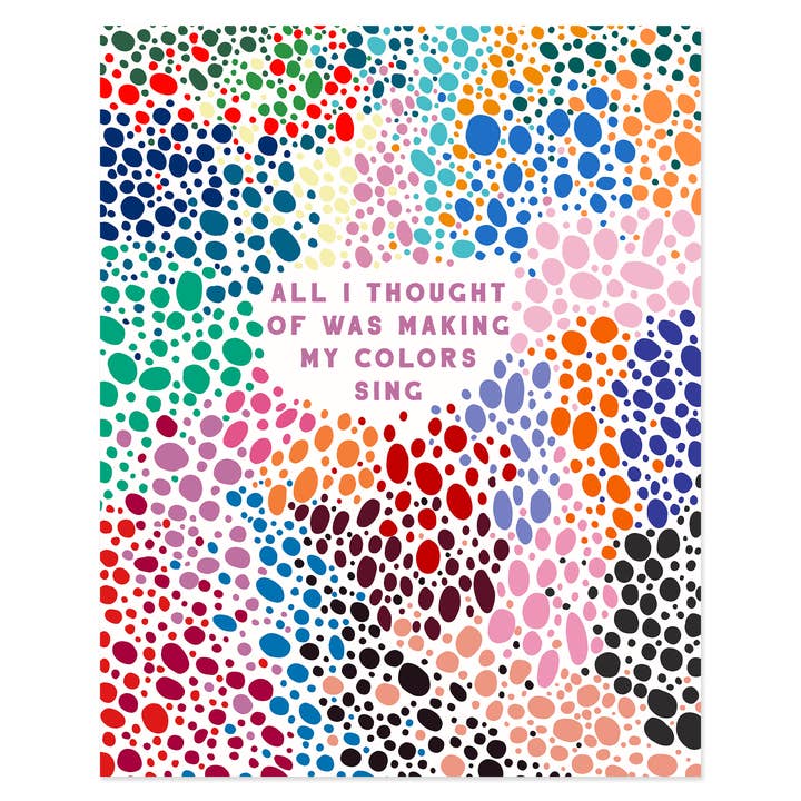 Matisse Quote Print for wholesale by Hello Little Milly