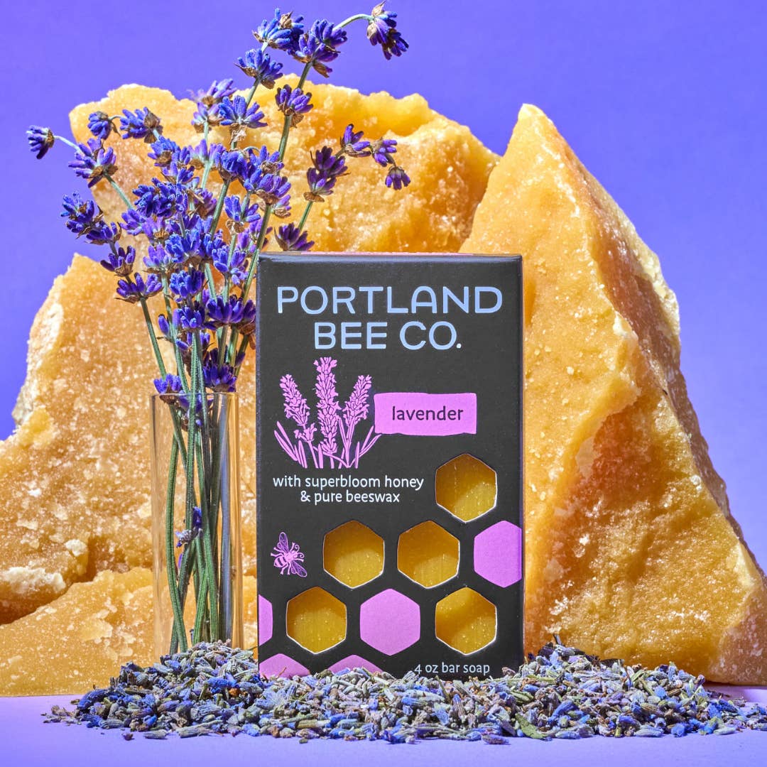 Portland Bee Balm - Wholesale Bar Soap - Lavender Beeswax Bar Soap – Organic, Soothing Cleanser