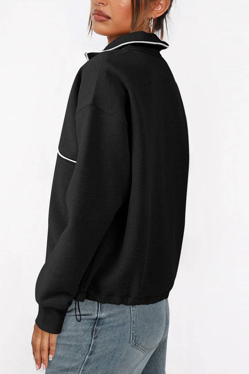 Mccolin - Wholesale Sweatshirt - Women's - Quarter-Zip Casual Sweatshirt4