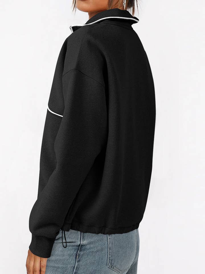 Mccolin - Wholesale Sweatshirt - Women's - Quarter-Zip Casual Sweatshirt4