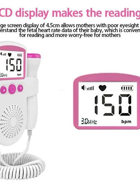 Mix Match Colors Fetal Doppler Baby Heart Monitor For Pregnancy for wholesale on Faire10
