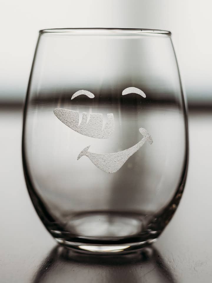 Graviertes Weinglas, 12 oz stieloses Weinglas für den Großhandel von Lester Lou’s Designs