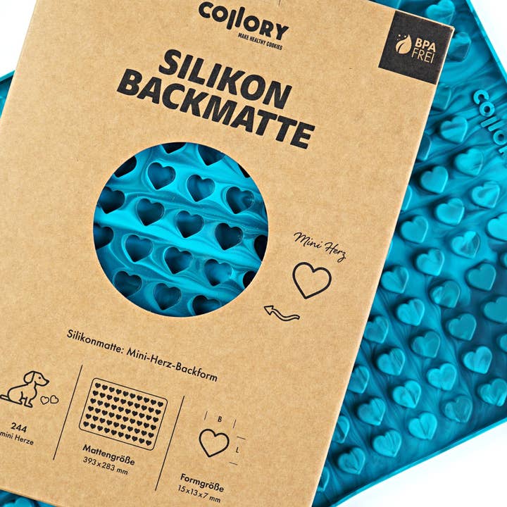 Collory – snacks e guloseimas - Cão por atacado – Tapetes de silicone para assar em formato de coração (mini e médio)47