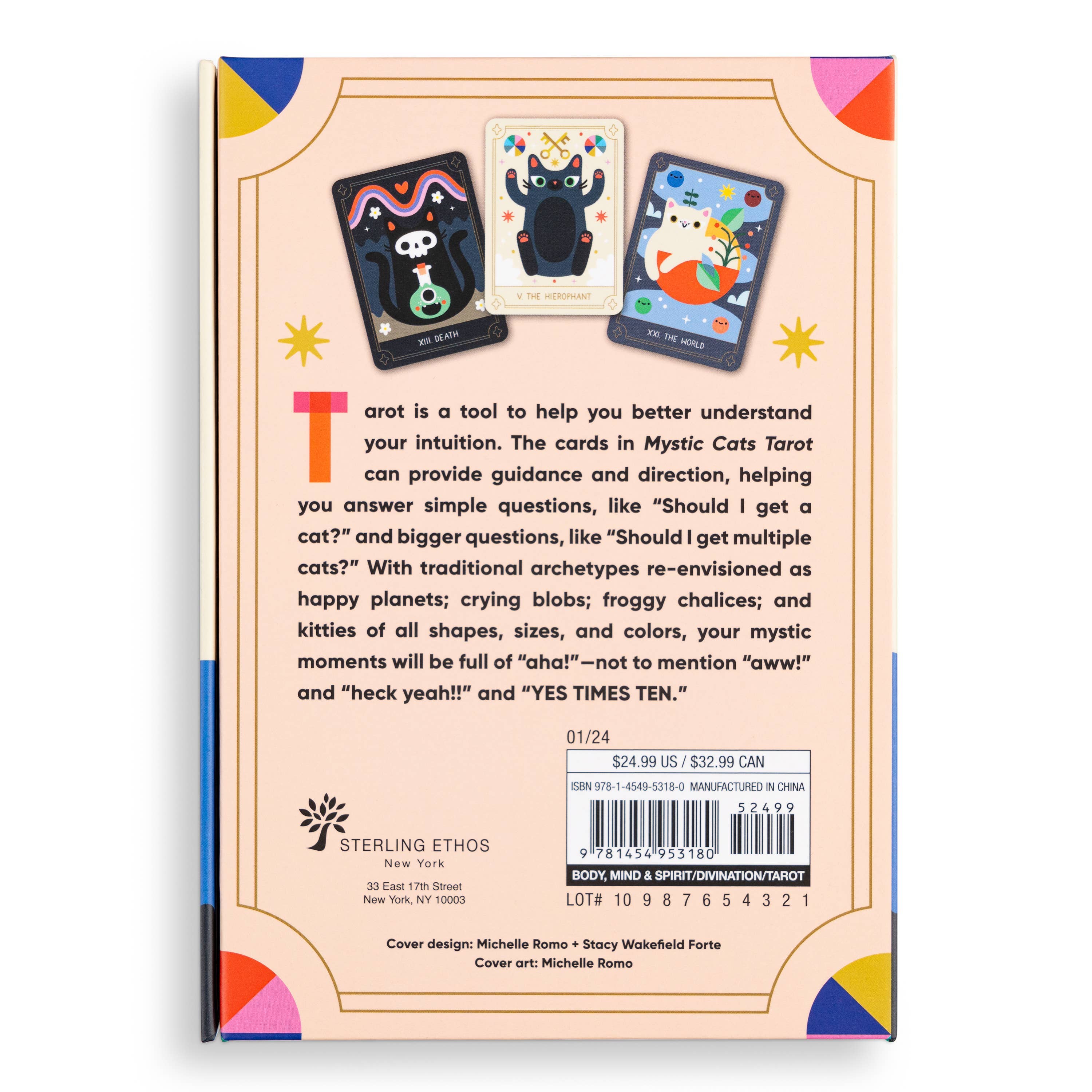 Hachette Book Group - Wholesale Tarot Cards - Mystic Cats Tarot: A 78-Card Deck and Guidebook2