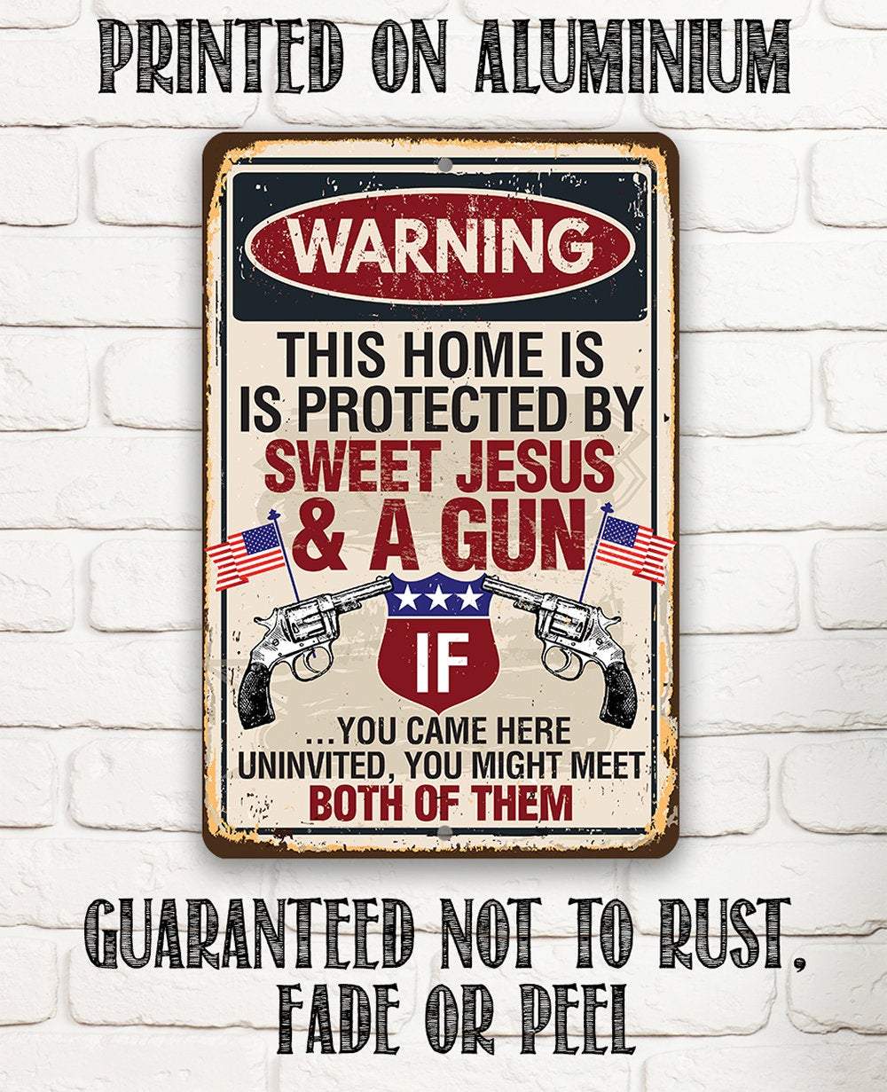 Lone Star Art Metal Signs - Wholesale Sign - Inspirational Sign | Sweet Jesus And A Gun7