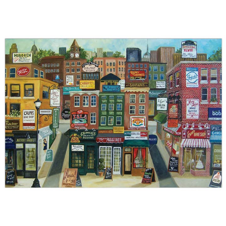 Hoboken Medley - 1000 pc Jigsaw Puzzle for wholesale by Crown Point Graphics