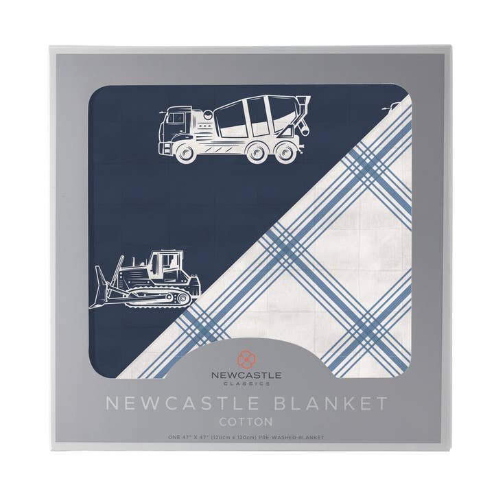 Things That Go and Buffalo Check Plaid Newcastle Blanket for wholesale by Newcastle Classics