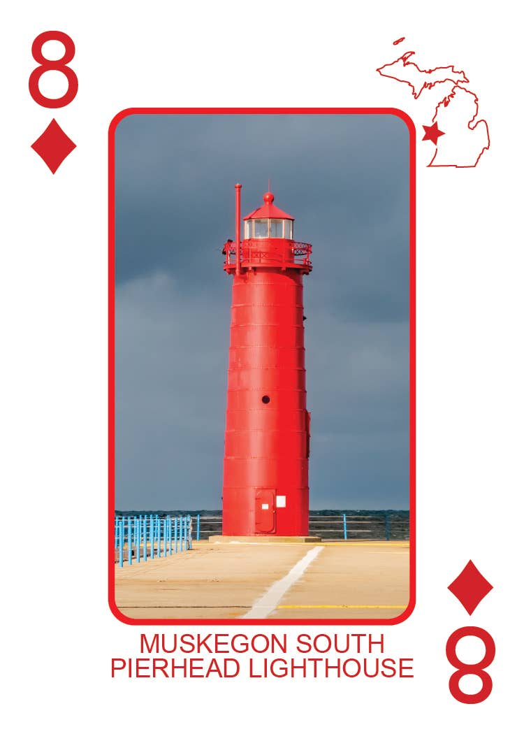 Phil Stagg Photography - Wholesale Playing Cards - LIGHTHOUSES OF MICHIGAN - Playing Cards - Euchre Friendly47