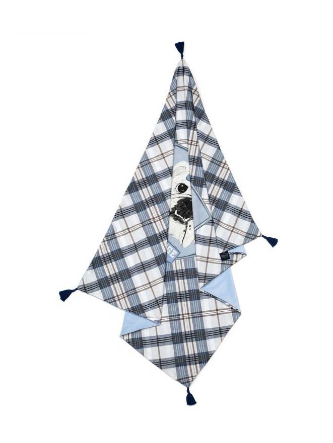 La Millou USA - Wholesale Bedding blanket – Kids & Baby - Medium Light Velvet Blanket - College Camp - Powder Blue0