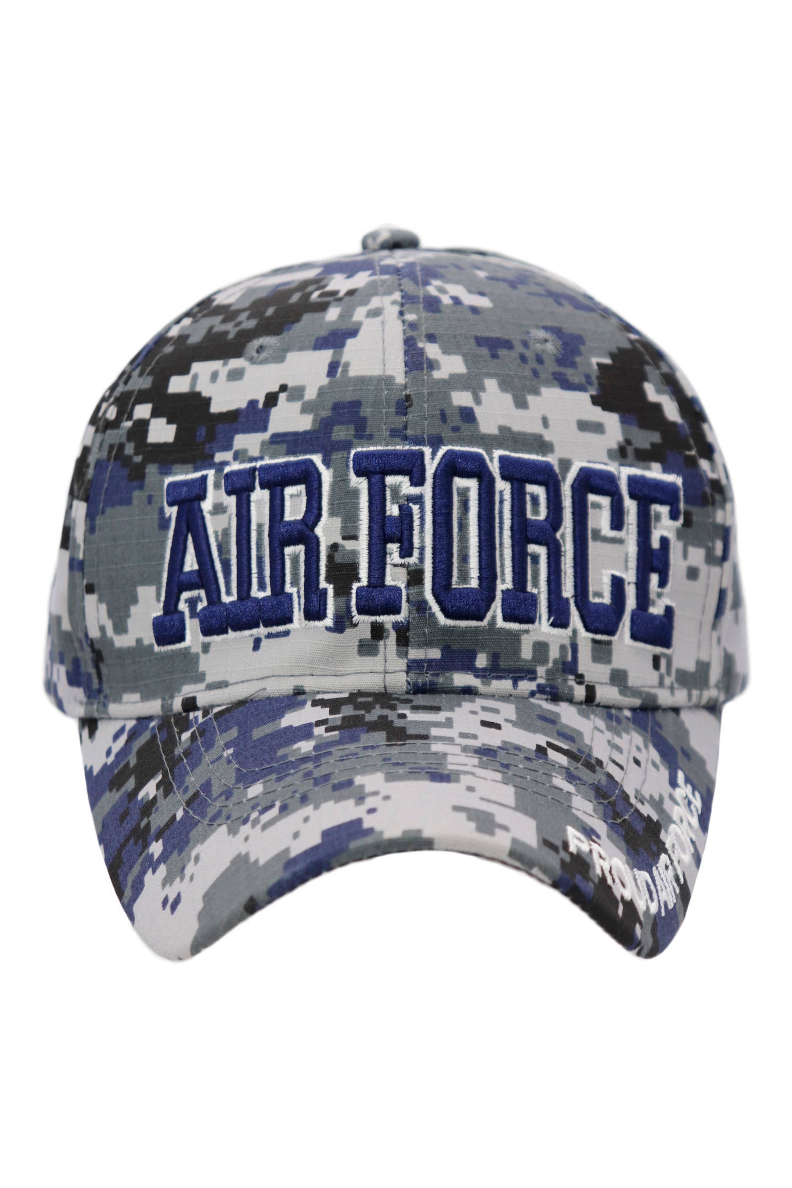 Cap Zone - Vendita all'ingrosso Cappellino da baseball - Unisex - Cappellino baseball mimetico digitale con logo dei rami militari USA0