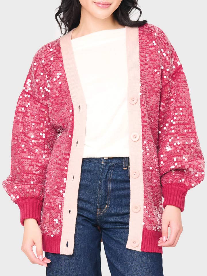 Vrijdag Colorblock Pailletten Vest voor wholesale door Gibsonlook