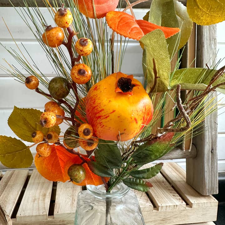 Oh You're Lovely - Wholesale Artificial Flowers - Pomegranate Mix - Faux Greenery1