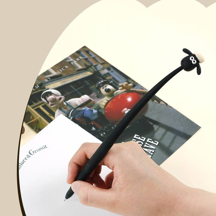 K-Wonderland – wholesale Pen – Wallace & Gromit Swing Gel Pen – 0.5mm (Gromit / Shaun)3