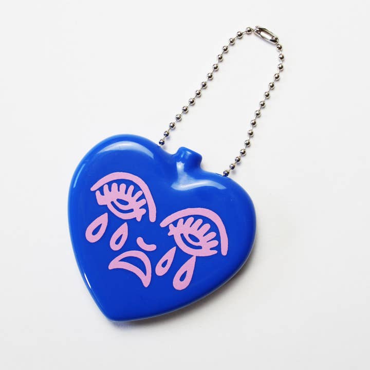 Huilend Hart Tattoo Rubber Knijp Portemonnee Blauw voor wholesale door Cousins Collective