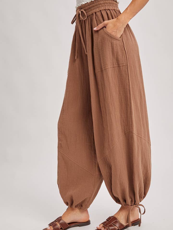 Bluivy - Wholesale Pants - Women's - JOGGER HAREM DRAWSTRING PANTS10