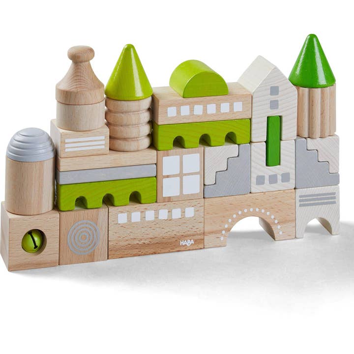 Coburg 28 Piece Wooden Building Blocks for wholesale by HABA USA