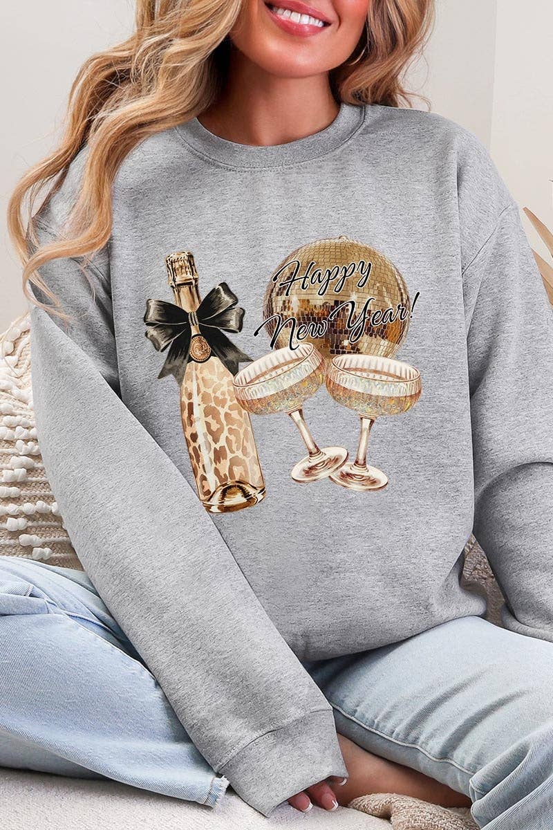 COLORBEAR - Wholesale T-Shirt (Graphic) - Women's - Cheers Champagne Graphic Sweatshirt0