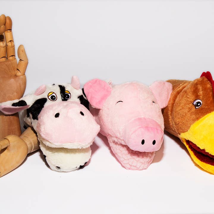 Barkology - Wholesale Pet Plush Toy - Dog - Barkology® Connie the Cow Hand Puppet