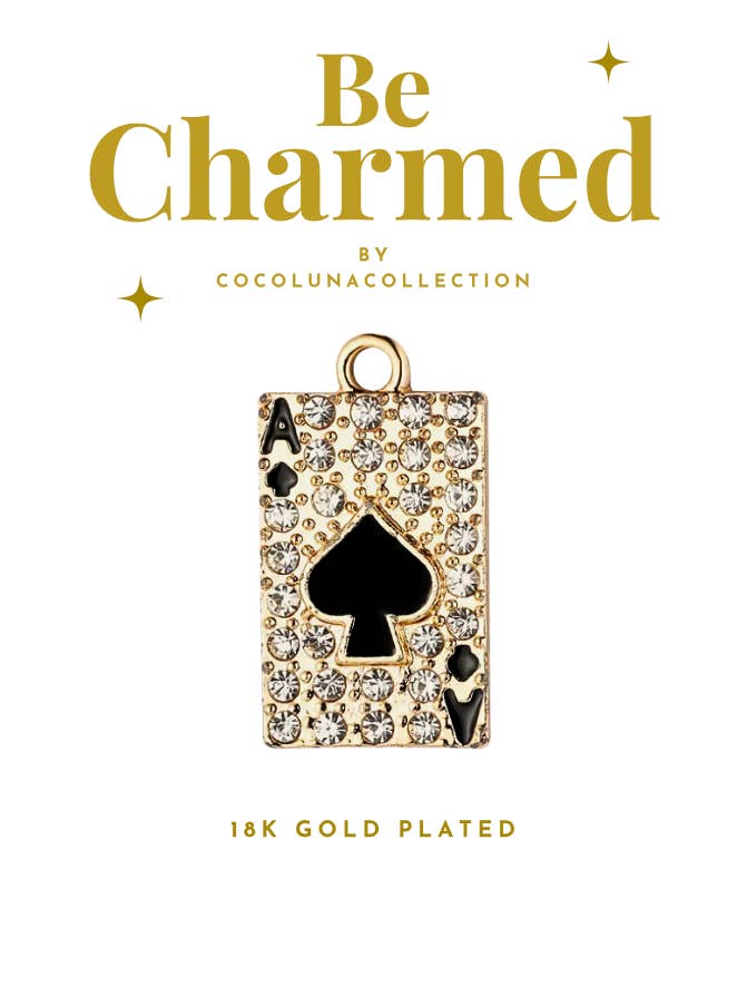 Diamante Playing Card | Charm for wholesale by Coco Luna Collection