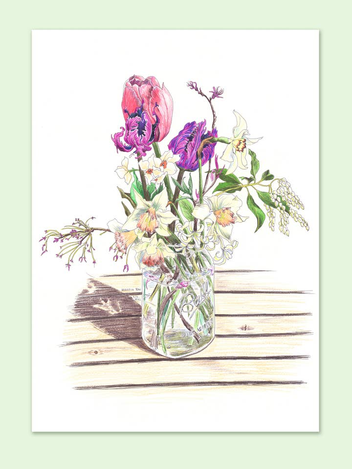 Postcard - Delicate Display for wholesale by Vivid Cottage