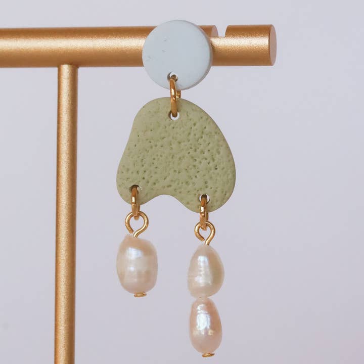 Rainbow's Clay - Wholesale Dangle Earrings - Pearl Drops8