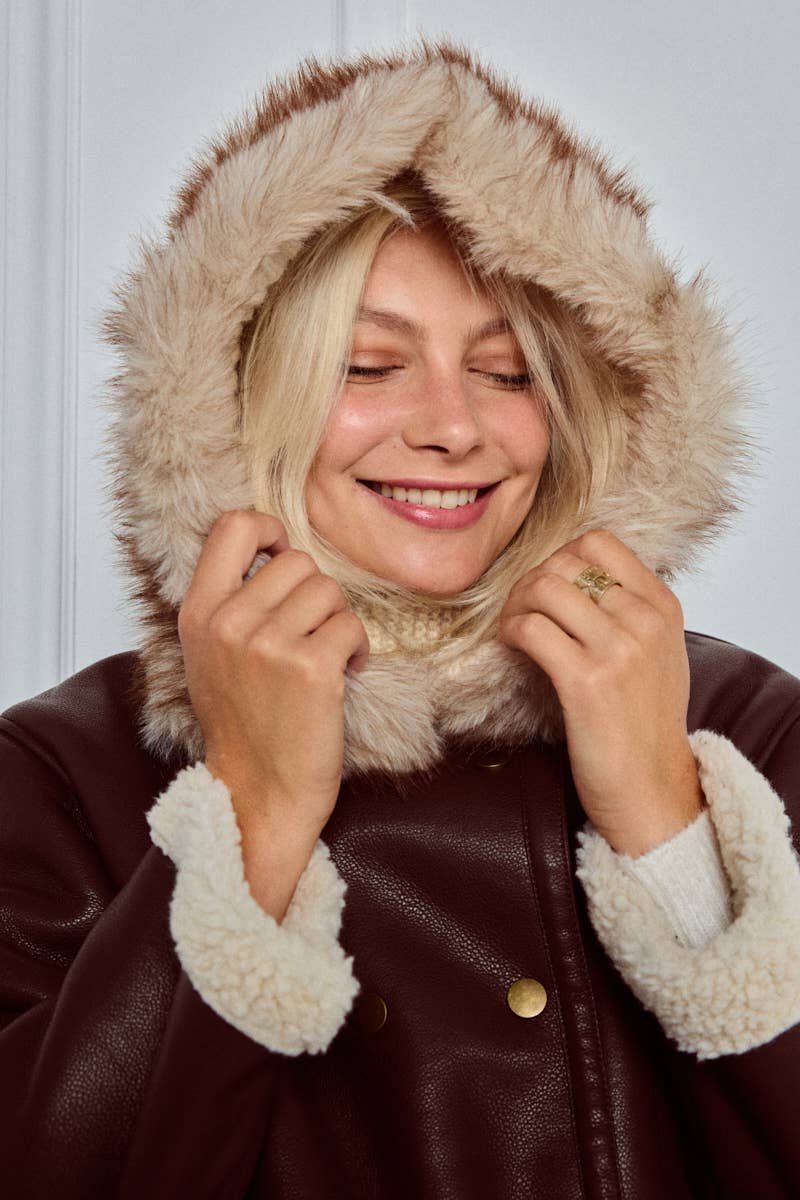 BYREN | ÉLINE L'ATELIER - Wholesale Beanie - Women's - Wool Beanie with Faux Fur MJ222SD3