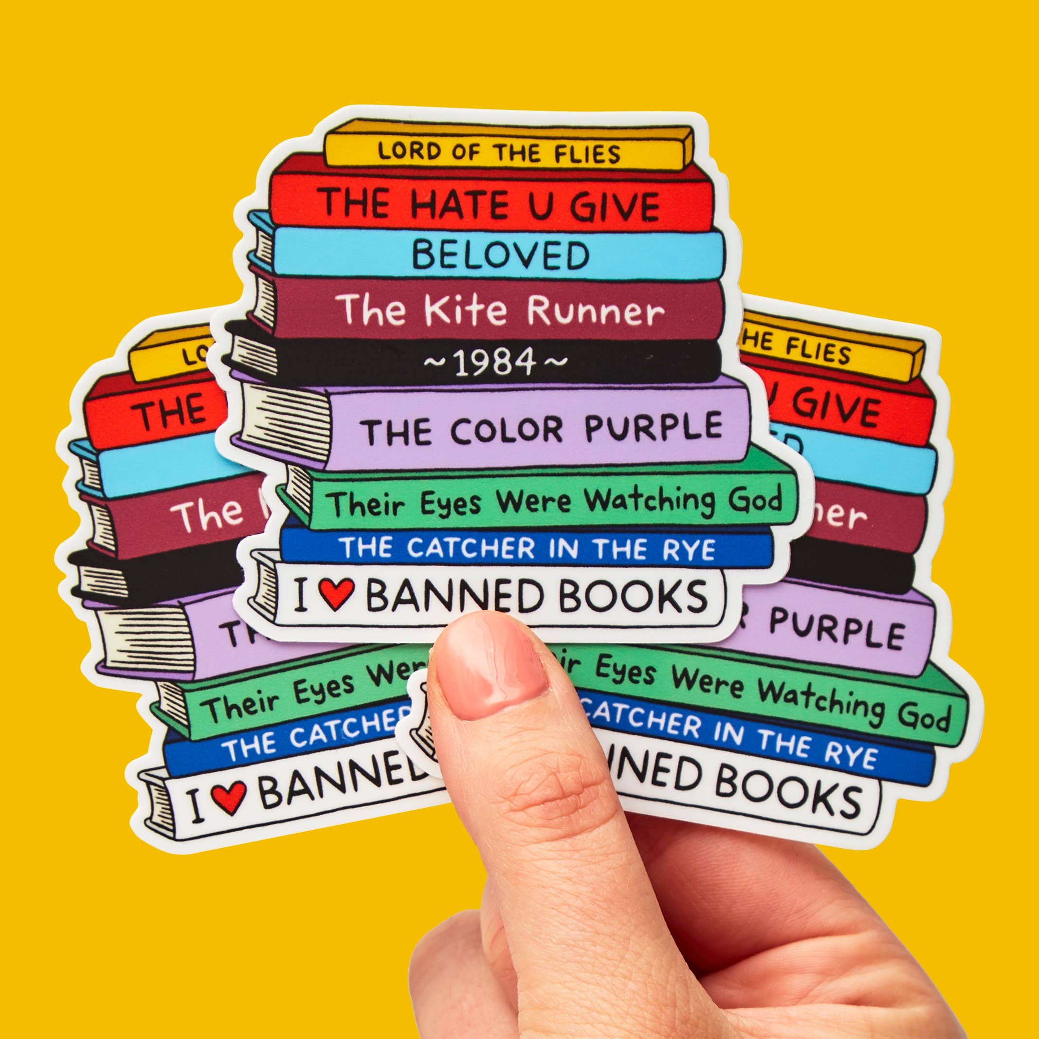 THE FOUND - Wholesale Sticker - Banned Books Die Cut Sticker2
