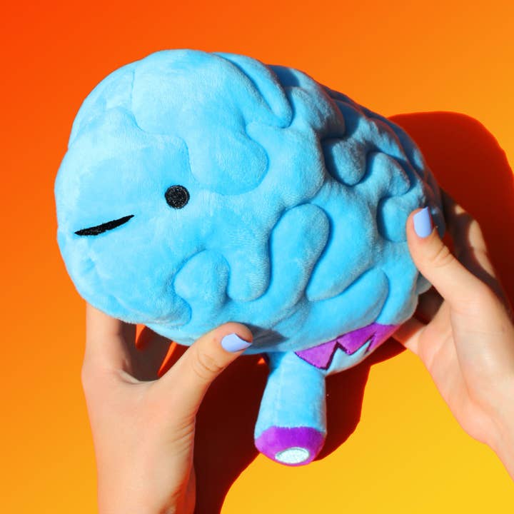 Brain Plush - All You Need Is Lobe for wholesale by I Heart Guts | Organ Plushies Wholesale