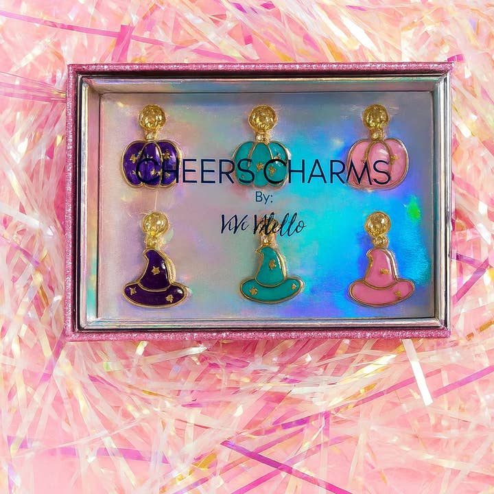 Spooky Season! Cheers Charms, Set of 6 for wholesale by ViVi Vitello