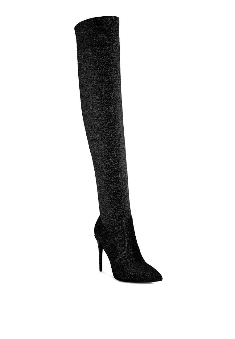 Rag Company - Wholesale Boots - Women's - Tigerlily High Heel Knitted Long Boots0