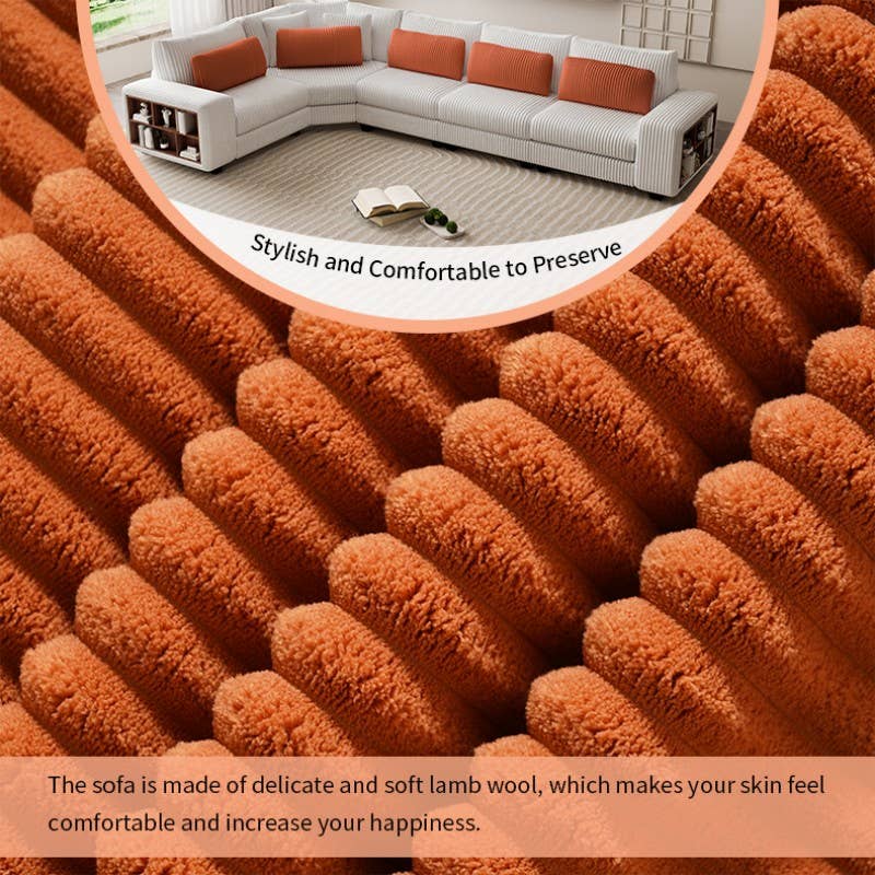 HOMYCASA DESIGN INC - Wholesale Sofa - L-Shaped Beige Sectional Sofa 3/5 Seats & ArmrestWoodenFrame6