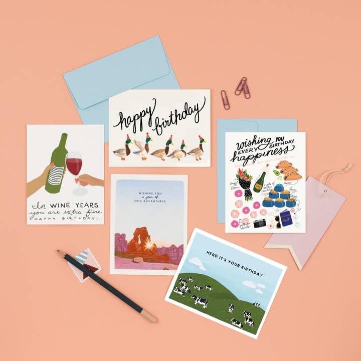 Slightly Stationery - Vente Cartes d'anniversaire - Every Happiness | Carte d'anniversaire
