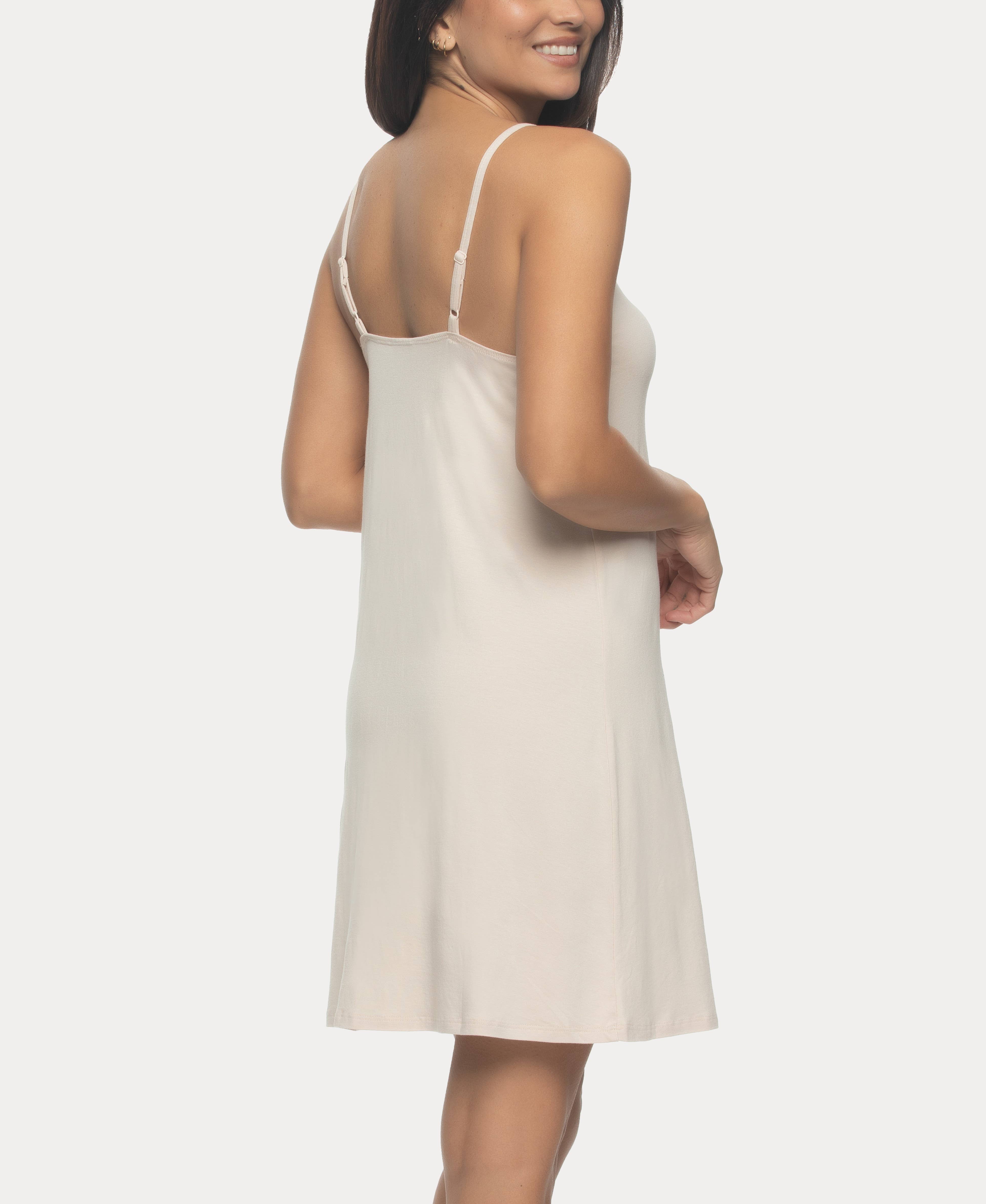 Desiree Bamboo Cotton Jersey Lace Trim Chemise - Shell for wholesale on Faire1