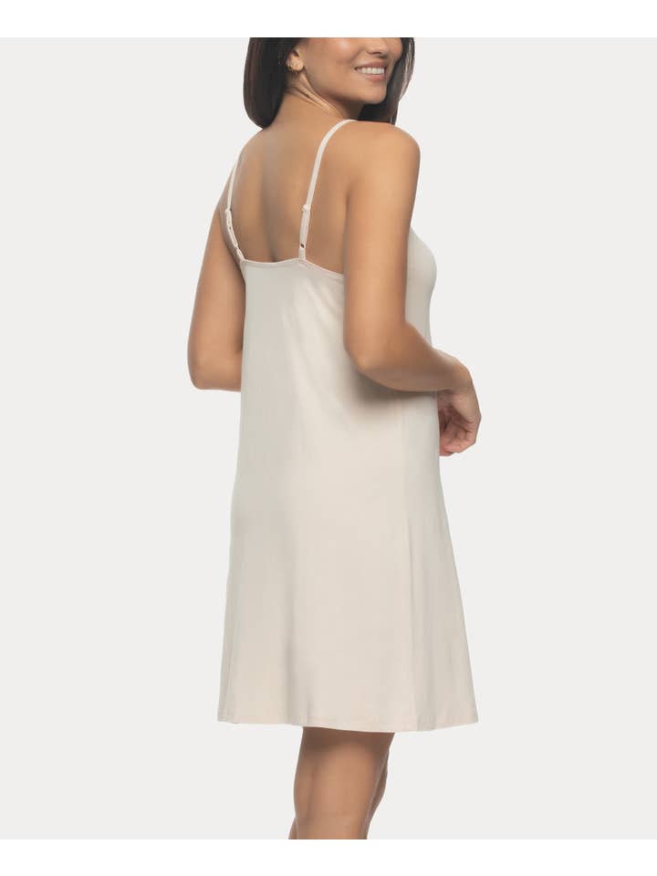 Desiree Bamboo Cotton Jersey Lace Trim Chemise - Shell for wholesale on Faire1