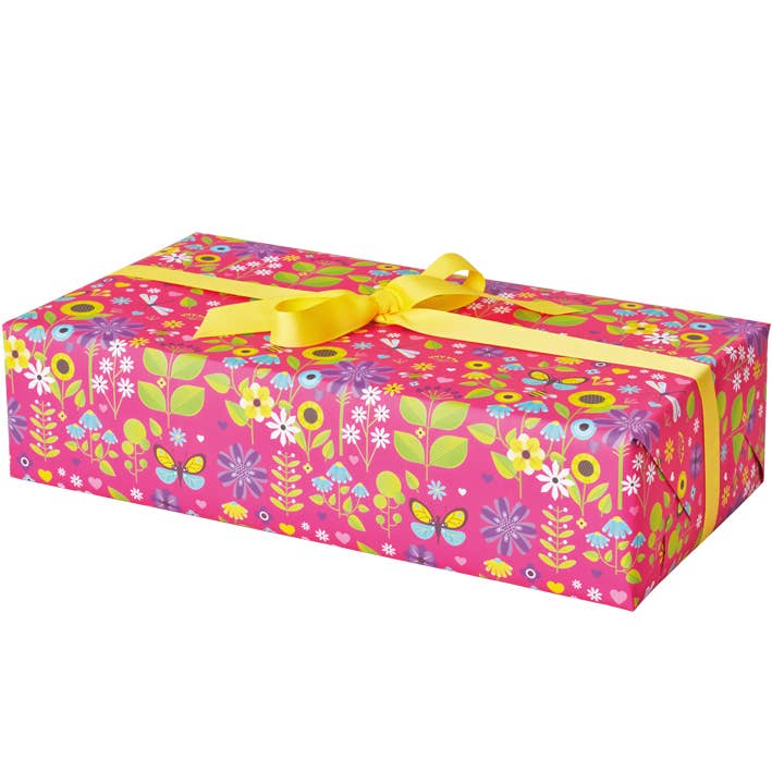 NRGW02 Pink Floral Gift Wrap Sheets for wholesale by Dyson Design