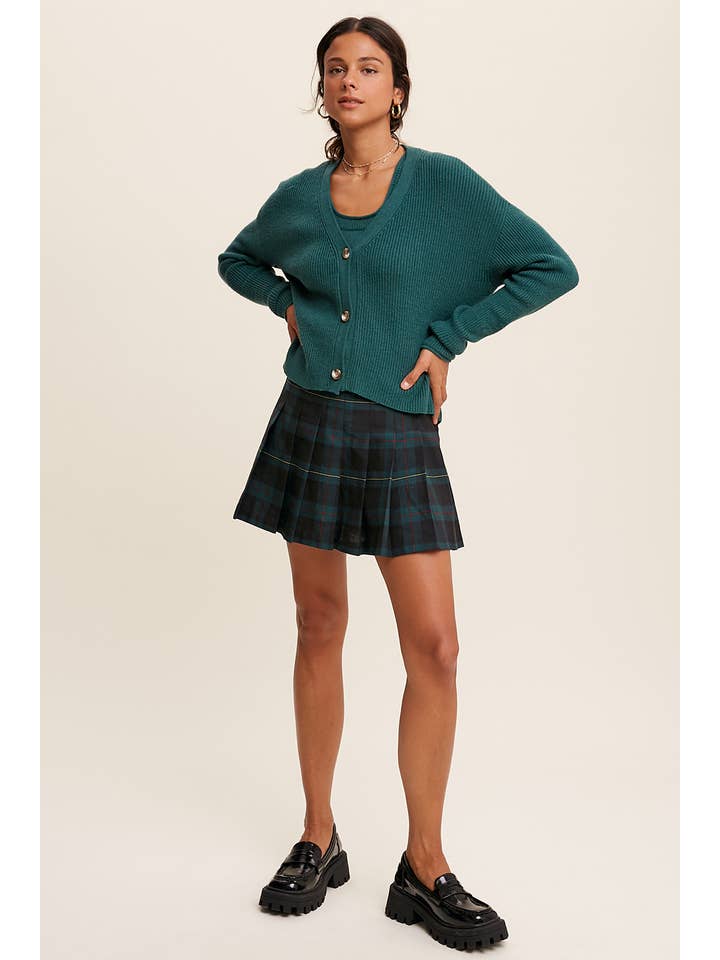 Listicle – Engroshandel Overdelssæt – til kvinder – Ribstrikket Cardigan Sæt LWSET00517