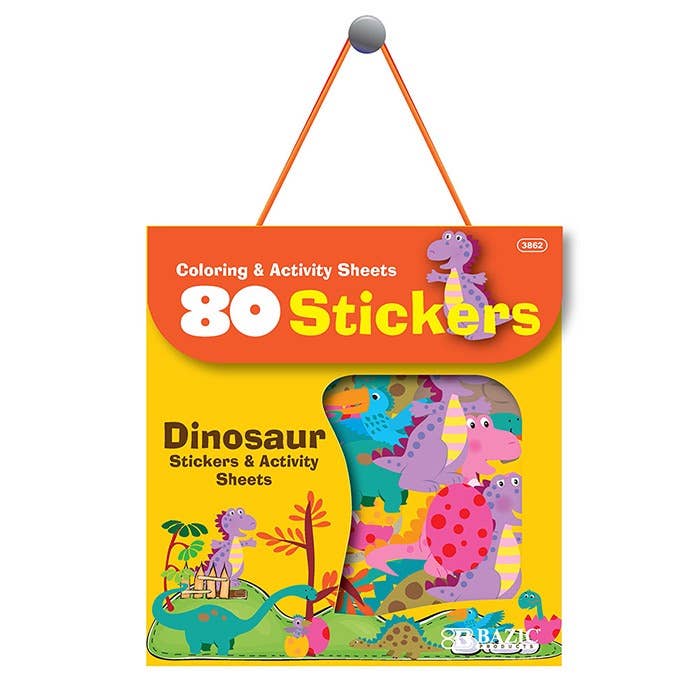 Dinosaur Series Assorted Sticker for wholesale by Luna Office Supply - Everyday Essential