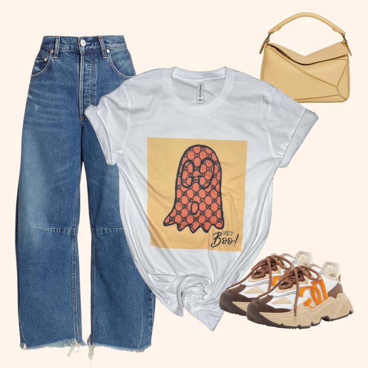 Hej Boo T-shirt (Vintage Følelse). for engroshandel hos SQB